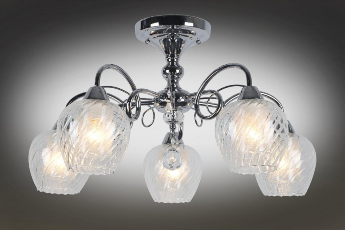 Люстра с поддержкой Алисы потолочная Omnilux OML-53607-05-A 