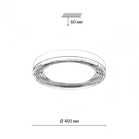 Настенно-потолочный светильник Sonex Infinita Mitra LED 7728/76L 