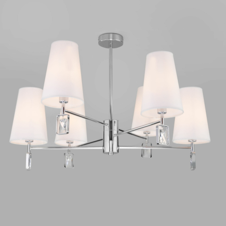 Люстра на штанге Eurosvet Milazzo 60137/6 хром 