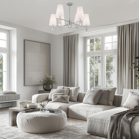 Люстра на штанге Eurosvet Milazzo 60137/6 хром 