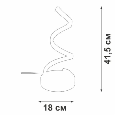 Настольная лампа декоративная Vitaluce V4677 V4677-1/1L 