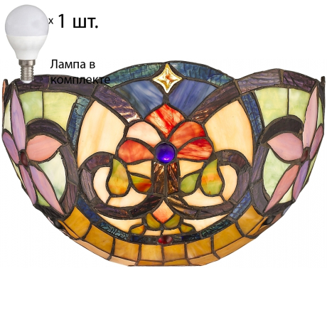 Настенный светильник с лампочкой Velante 818-801-01+Lamps E27 