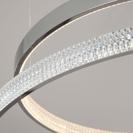 Подвесная светодиодная люстра Eurosvet Posh с пультом управления 90175/3 хром 100W a045414 