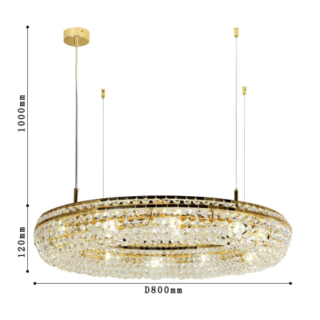 Подвесная люстра с лампочками Favourite Monilibus 4015-8P+Lamps E14 Свеча 