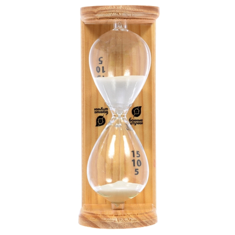 Нарушена упаковка! <297055> Часы песочные ''Люкс'' 6,5х9х19,5 см для бани и сауны 18035