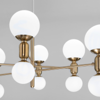 Подвесная люстра Eurosvet Bubble 30182 латунь