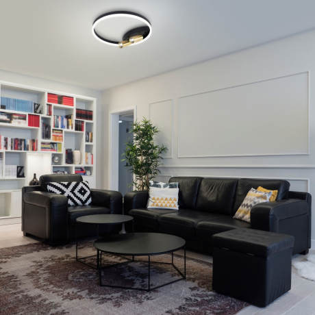 Накладной светильник Eurosvet Luminari 90247/3 черный/золото Smart 