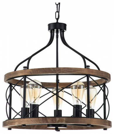 Подвесная люстра Indigo Camino 10017/5P Black 