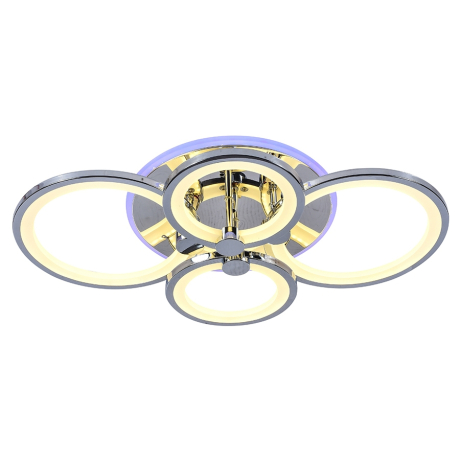 Светодиодная диммируемая люстра с ПДУ Profit Light 8077/4 CHR 