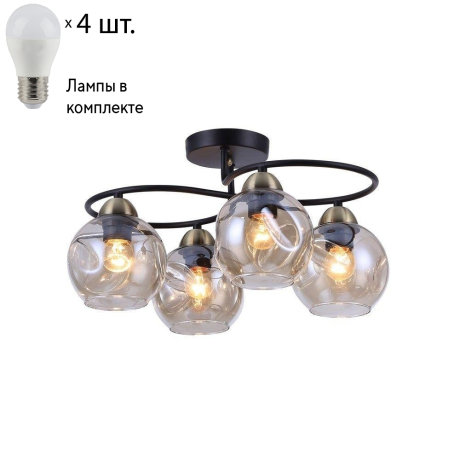 Люстра потолочная с лампочками Omnilux OML-95007-04+Lamps 