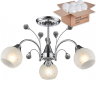 Потолочная люстра с лампочками Velante 707-107-03+Lamps E27 P45 