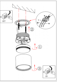 Накладной светильник Эра OL7 GX53 GD/CH Б0048532