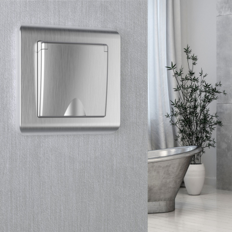 Рамка на 1 пост Werkel Stream (серебряный) W0012106