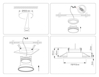 Встраиваемый светильник Ambrella Light TN TN51803