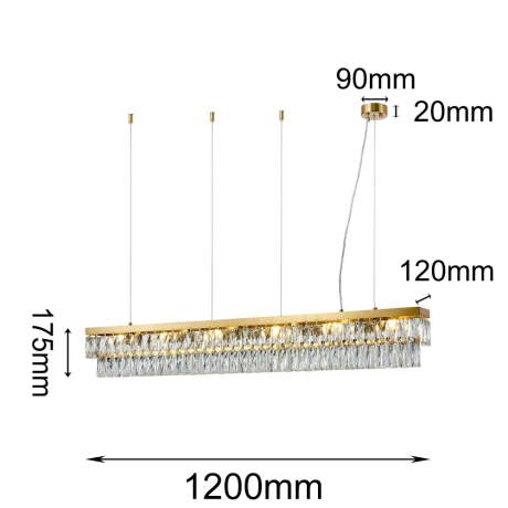 Подвесная люстра Magnitudo Favourite с поддержкой Маруся 4090-6P-М 