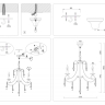 Подвесная люстра Ambrella Light TR TR4915 