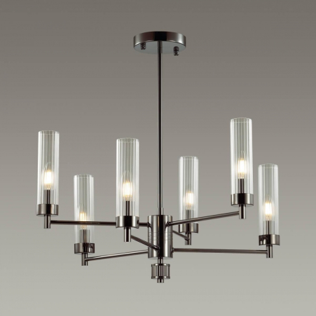 Люстра на штанге со светодиодными лампочками E14, комплект от Lustrof. №369403-627436 