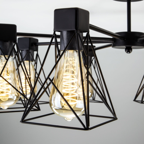 Люстра на штанге Eurosvet Trappola 70107/5 черный 