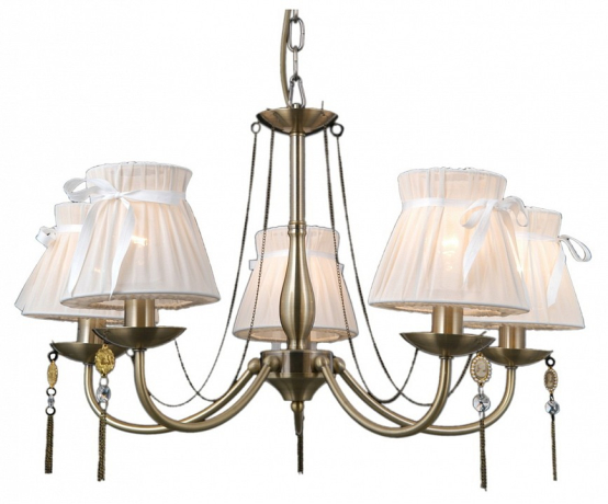 Подвесная люстра ILLUMICO IL0023 IL0023-5PSQ-24 AB CASTOR 