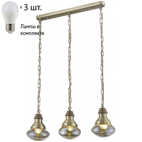 Подвесной светильник с лампочками Velante 306-503-03+Lamps E27 P45 
