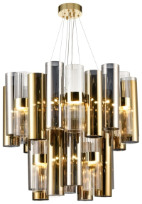 Подвесная люстра в гостиную с 33 LED лампами. Комплект от Lustrof №444383-709033