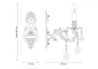 Бра Lucia Tucci Barletta BARLETTA W122.1 coffe gold