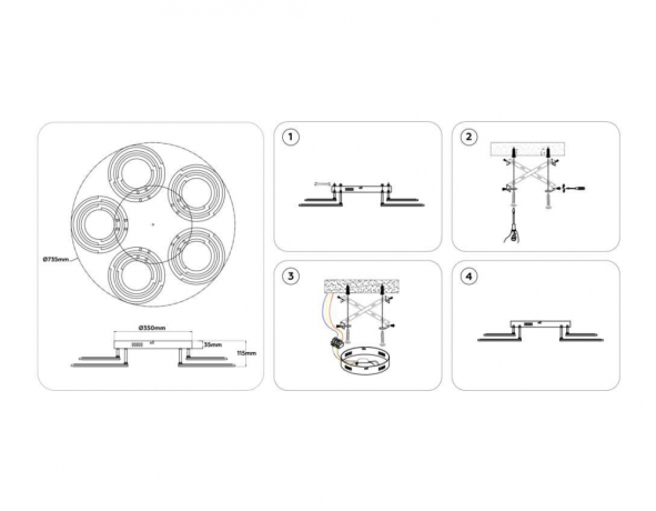 Потолочная люстра Ambrella Light FA FA8944