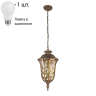 Уличный подвесной светильник с лампочкой  Favourite Luxus 1495-1P+Lamps А60