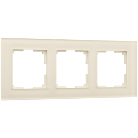 Рамка на 3 поста Werkel Favorit (молочный, стекло) W0031141