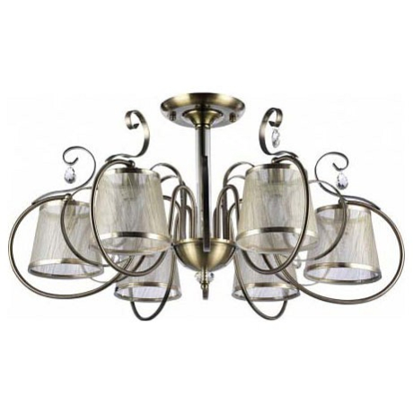 Люстра на штанге Freya Simone FR2020-PL-06-BZ 