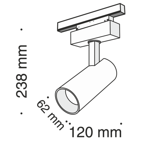 Светильник на штанге Maytoni Technical Focus LED TR019-2-15W3K-B 