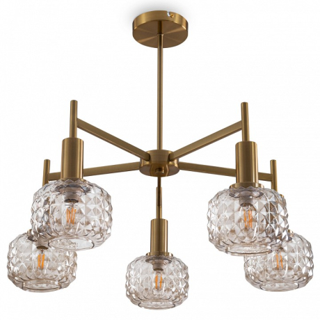 Люстра на штанге Freya Fero FR5366CL-05BS 