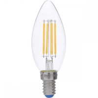 Лампа светодиодная диммируемая Uniel Air Е14 5W 3000K прозрачная LED-C35-5W/WW/E14/CL/DIM GLA01TR картон (UL-00002860)