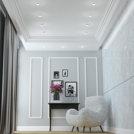 Точечный светильник со светодиодной лампочкой GU10, комплект от Lustrof. №294560-647121 