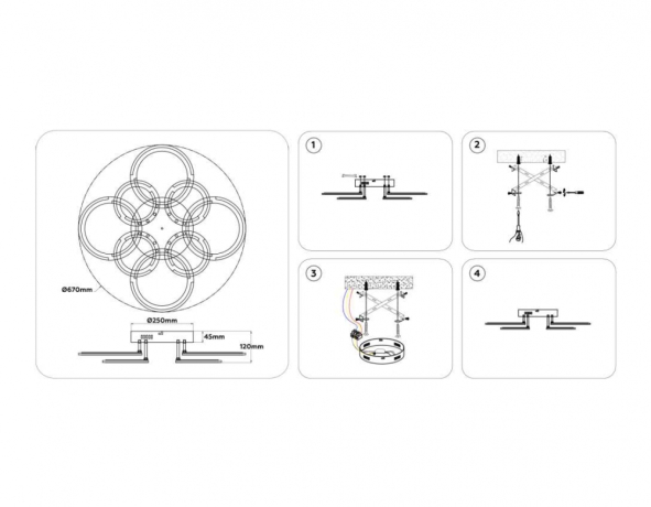 Потолочная люстра Ambrella Light FA FA8945