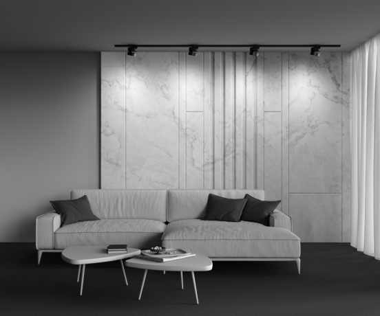 Накладной светильник Maytoni Technical Onda TR007-1-18W4K-B-1