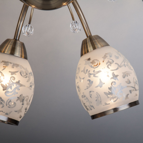 Люстра на штанге Eurosvet Gabriella 30026/8 античная бронза 