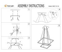 08227,01(4000K) Подвесная светодиодная люстра с пультом ДУ, функция Sleep Kink Light Альтис