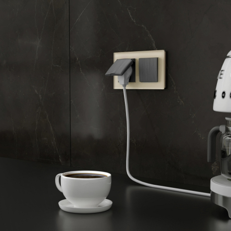 Рамка на 2 поста Werkel Favorit (молочный, стекло) W0021141