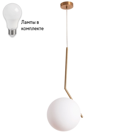 Подвесной светильник с лампочкой Arte lamp A1922SP-1AB+Lamps 