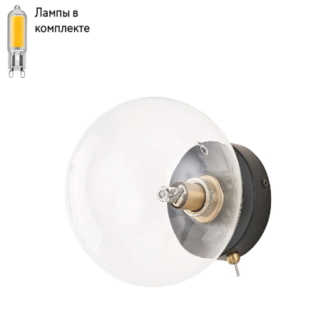 Бра с лампочкой Arte lamp A7790AP-1BK+Lamps 