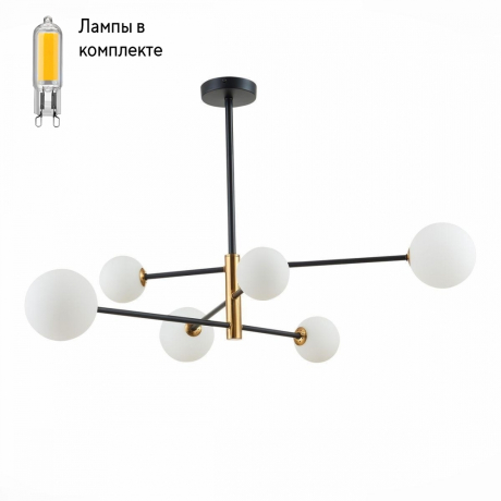 Люстра с Led лампочками в комплекте Evoluce SLE220103-06+Lamps 