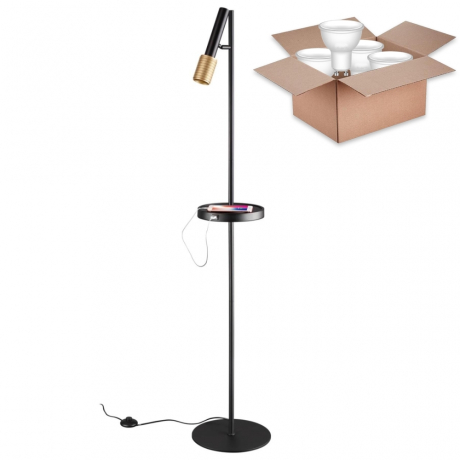 Торшер с лампочкой Odeon Light Mehari 4240/1F+Lamps Gu10 