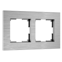 Рамка на 2 поста Werkel AluMax алюминий W0023506