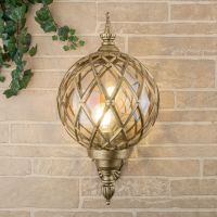 Уличный настенный светильник Elektrostandard Sirius U черное золото (a025302)