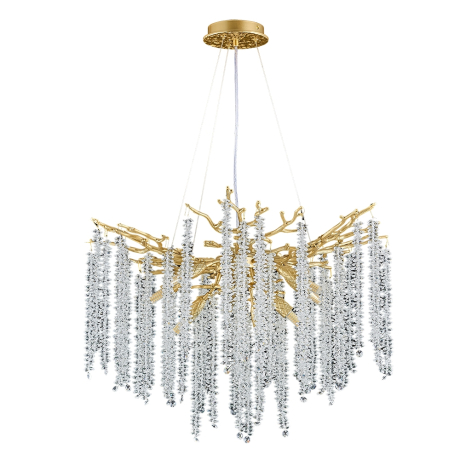 Люстра на подвесе в комплекте с LED лампами  G9. Для гостинной. Комплект от Lustrof №649010-702011 