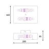 Накладной светильник Lucide Ovalis 12219/02/30 