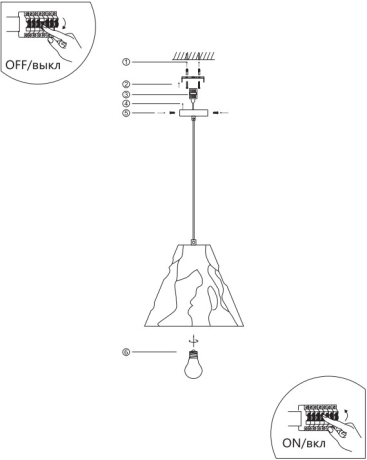 Подвесной светильник от Lustrof 735657-769618