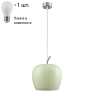 Светильник подвесной Crystal Lux с лампочкой AMOR SP1 LIGHT GREEN+Lamps E27 P45 