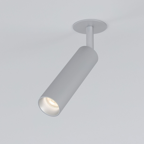 Встраиваемый светодиодный спот Elektrostandard Diffe 25040/Led серебряный (a058227) 